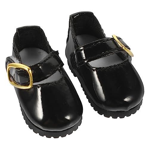 1 Paar Bjd Schuhe für Puppen Elegante Schwarze Lederpuppenschuhe für Gelenkpuppen für Kindergeburtstage und Spielzeugpartys 1 Paar Bjd Schuhe für Puppen Elegante Schwarze Lederpuppenschuhe für Gelenkpuppen für Kindergeburtstage und Spielzeugpartys von Toyvian