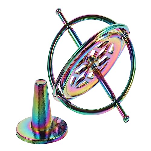 Toyvian Anti Schwerkraft Gyroskop Spielzeug aus Legierung Fingerspitzen Gyroskop für Kinder und Erwachsene Stressabbau und Konzentrationsspielzeug für Schreibtischspiel 1 Stück von Toyvian