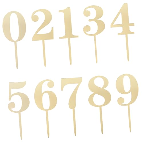 1 Satz Cake Topper Aus Acryl Für Geburtstagskuchen Elegante Tortendekoration Wiederverwendbar Einfache Handhabung Goldfarben 20 Stück 1 Satz Cake Topper Aus Acryl Für Geburtstagskuchen Elegante Tortendekoration Wiederverwendbar Einfache Handhabung Goldfarben 20 Stück von Toyvian