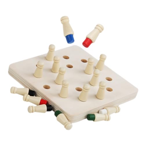 1 Satz Gedächtnis Schachspiel für Lernspielzeug Gedächtnis und Logischem mit Holzschachfiguren für Interaktiven Spielspaß für Junge und Eltern 1 Satz Gedächtnis Schachspiel für Lernspielzeug Gedächtnis und Logischem mit Holzschachfiguren für Interaktiven Spielspaß für Junge und Eltern von Toyvian