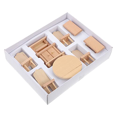 1 Satz Mini-Tisch Und Stühle Stellen Sie Sich Vor, Zu Zubehör Für Puppenhäuser Puppenstubenmöbel Puppenstubenstuhl Miniatur-Dinge Puppenmöbel Puppenstuhl Holz Toyvian 1 Satz Mini-Tisch Und Stühle Stellen Sie Sich Vor, Zu Zubehör Für Puppenhäuser Puppenstubenmöbel Puppenstubenstuhl Miniatur-Dinge Puppenmöbel Puppenstuhl Holz Toyvian von Toyvian