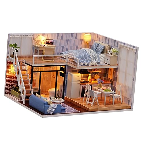Toyvian 1 Stück DIY Miniaturhaus Bausatz für Kreatives für Freunde Familie Handgefertigtes Puppenhaus Einfach Zusammenzubauen für Rollenspiele Sicheres Holzmaterial für Altersgruppen Toyvian 1 Stück DIY Miniaturhaus Bausatz für Kreatives für Freunde Familie Handgefertigtes Puppenhaus Einfach Zusammenzubauen für Rollenspiele Sicheres Holzmaterial für Altersgruppen von Toyvian