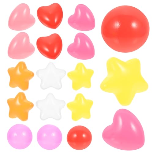 100 Stück Stern Ball Robuste Herzformige Spielbälle für Amusement Parks und Badewanne Ozeanbälle für Jungen für Spaß 100 Stück Stern Ball Robuste Herzformige Spielbälle für Amusement Parks und Badewanne Ozeanbälle für Jungen für Spaß von Toyvian