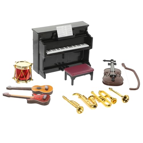 11 Stück Teiliges Puppenhaus Musikinstrumente für Sicheres Kunststoffspielzeug zur Dekoration und für Geburtstage und Feiertage 11 Stück Teiliges Puppenhaus Musikinstrumente für Sicheres Kunststoffspielzeug zur Dekoration und für Geburtstage und Feiertage von Toyvian