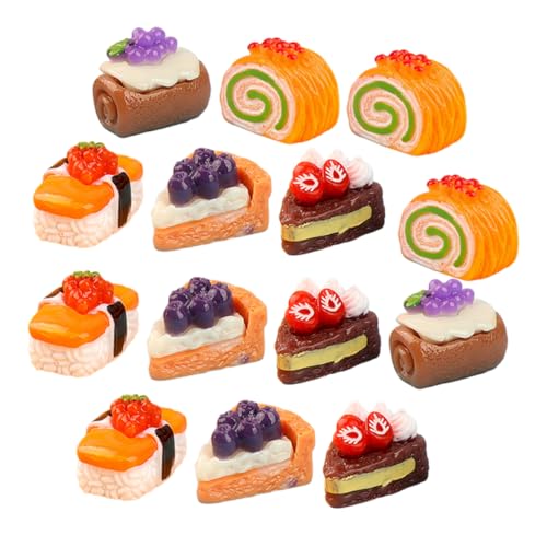 15 Stück Teiliges Kuchenmodelle aus Harz Dekorative Fake Desserts für Puppenhaus Zubehör für Kreative Miniaturszenen und DIY Dekoration 15 Stück Teiliges Kuchenmodelle aus Harz Dekorative Fake Desserts für Puppenhaus Zubehör für Kreative Miniaturszenen und DIY Dekoration von Toyvian