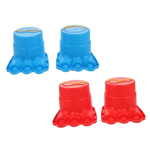 2 Paare Kinderstelzen Sensomotorisches Training für Outdoor Balance und Koordination Farblich Gemischt für Spiele im Garten und Vorschule Zufällige Farbe von Toyvian