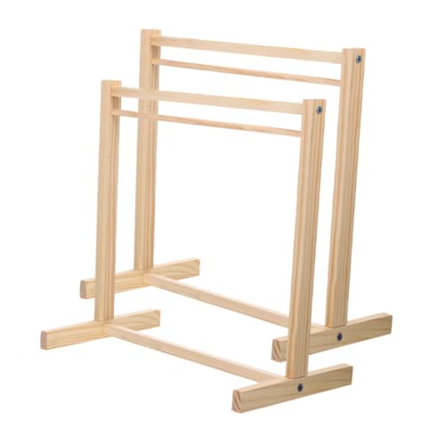 2 Stück Kleiderständer für Puppen aus Holz Praktische Kleiderbügel für Puppenbekleidung Elegantes Design für Kinderzimmer und Aufbewahrung 2 Stück Kleiderständer für Puppen aus Holz Praktische Kleiderbügel für Puppenbekleidung Elegantes Design für Kinderzimmer und Aufbewahrung von Toyvian