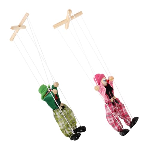 2 Stück Marionette Holzspielzeug für Kreative Clown Puppen für Indoor Spiele Lustige Ziehpuppen für Aufführungen und Gemeinsames Fördert Kreativität und Fingerfertigkeit 2 Stück Marionette Holzspielzeug für Kreative Clown Puppen für Indoor Spiele Lustige Ziehpuppen für Aufführungen und Gemeinsames Fördert Kreativität und Fingerfertigkeit von Toyvian