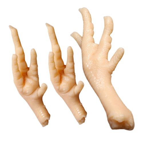 Toyvian Set Mit 2 Hühnerfuß-imitationsmodellen – PVC-Material – Ideal Für Restaurantausstellungen Und Fotografie von Toyvian