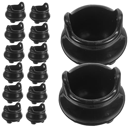 24Stücke Hexen Kessel Dekoration für Halloween Party Mikrolandschaft Plastik Cauldron Figuren für Mini Häuser und Handwerksprojekte von Toyvian