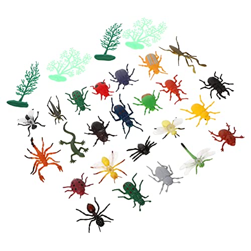 24Stücke Teiliges Insektenmodell Lebensechte Insektenfiguren für Pädagogisches Kreativität und Konzentration für Entdeckerspiele und Naturerziehung von Toyvian