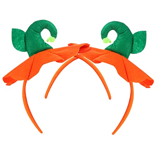 2Stücke Halloween Kürbishut Stirnband für Frauen und Trendiges Haarzubehör für Kostümpartys Cosplay und Karneval eine Passt von Toyvian