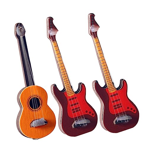3St Klassische Gitarre Miniatur-Puppenhaus-Bausatz kleine Gitarre für Bürodekoration für kinderspielzeug Miniatur Gitarre Gitarrenspielzeug Plastik Yellow Toyvian 3St Klassische Gitarre Miniatur-Puppenhaus-Bausatz kleine Gitarre für Bürodekoration für kinderspielzeug Miniatur Gitarre Gitarrenspielzeug Plastik Yellow Toyvian von Toyvian