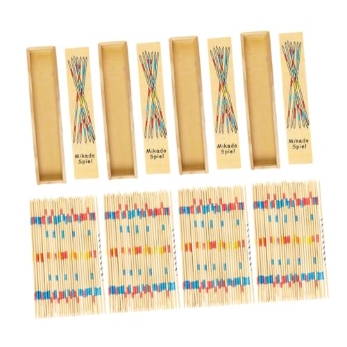 4 Boxen Holz Pick Up Sticks für Teiliges Bunter Box Fördert Kognitive Entwicklung und Konzentration für Familien und Partyspiele 4 Boxen Holz Pick Up Sticks für Teiliges Bunter Box Fördert Kognitive Entwicklung und Konzentration für Familien und Partyspiele von Toyvian