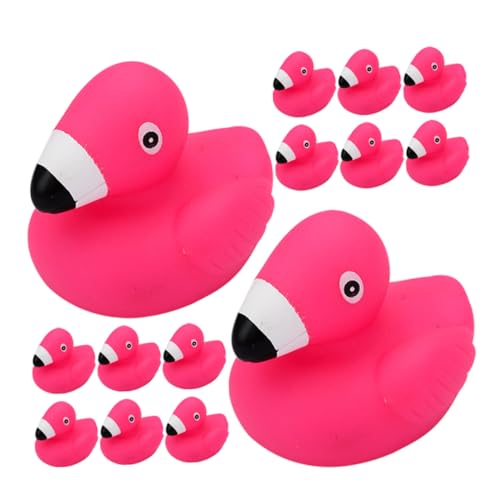 48 Stück Teiliges Flamingo Badespielzeug Cartoon Tier Badewannenspielzeug mit Quietscher für Kleinkinder für Spaß Beim Fördert die Kreativität und Motorik von Toyvian