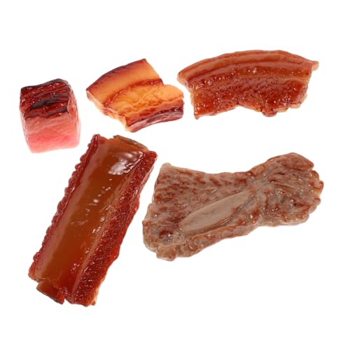 5 Stück Teiliges Künstliche Geschmorte Schweinerippchen Fotografie Requisiten Realistisches Modell für Küchen und Esszimmergestaltung für Besondere Anlässe 5 Stück Teiliges Künstliche Geschmorte Schweinerippchen Fotografie Requisiten Realistisches Modell für Küchen und Esszimmergestaltung für Besondere Anlässe von Toyvian
