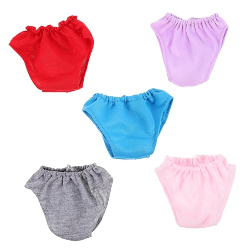 5 Stück Teiliges Puppenunterwäsche für Puppen Elastische Unterhosen und Zubehör für Fantasievolles von Kindern 5 Stück Teiliges Puppenunterwäsche für Puppen Elastische Unterhosen und Zubehör für Fantasievolles von Kindern von Toyvian