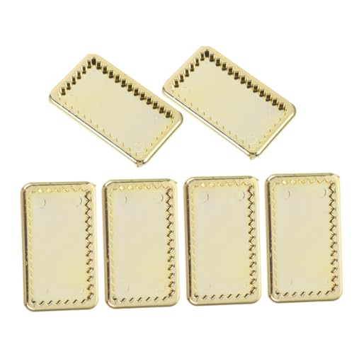 6st Mini-goldplatte Puppe Miniatur Kleine Teller Küchenszene-tablett-Requisite Miniteller Kleines Schüsselmodell Mini-speiseteller Plastik Golden Toyvian 6st Mini-goldplatte Puppe Miniatur Kleine Teller Küchenszene-tablett-Requisite Miniteller Kleines Schüsselmodell Mini-speiseteller Plastik Golden Toyvian von Toyvian