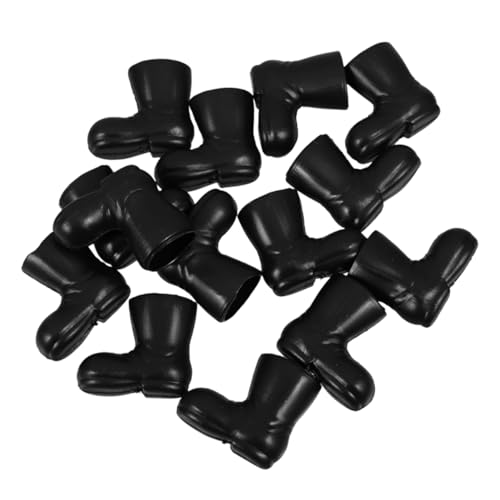 9 Paar Mini Puppenschuhe Miniatur Weihnachtsmannstiefel Zum Basteln Und Für Mikroszenen DIY Projekte – Winzige Cowboystiefel Aus Kunststoff Puppenhauszubehör von Toyvian