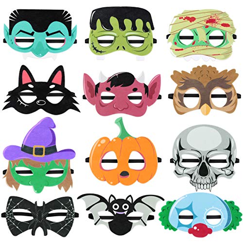 Halloween Superheld Schaummaske für Kinder Halloween Party Favors 12 Stück, Cartoon Kürbis Spinne Skelett Bat Masken Party Halloween Birthday Party Favors Halloween Superheld Schaummaske für Kinder Halloween Party Favors 12 Stück, Cartoon Kürbis Spinne Skelett Bat Masken Party Halloween Birthday Party Favors von Toyvian