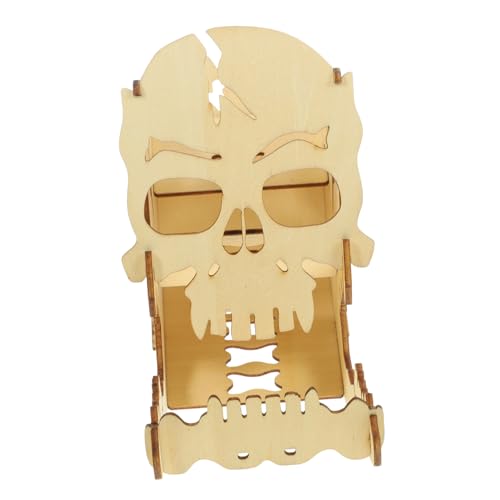 Holzschädel Würfelturm für Brettspiele Rollenspielzubehör für Partys Stabiler Würfelturm aus Holz Große Kapazität für Mehrere Leicht und Verarbeitet Holzschädel Würfelturm für Brettspiele Rollenspielzubehör für Partys Stabiler Würfelturm aus Holz Große Kapazität für Mehrere Leicht und Verarbeitet von Toyvian