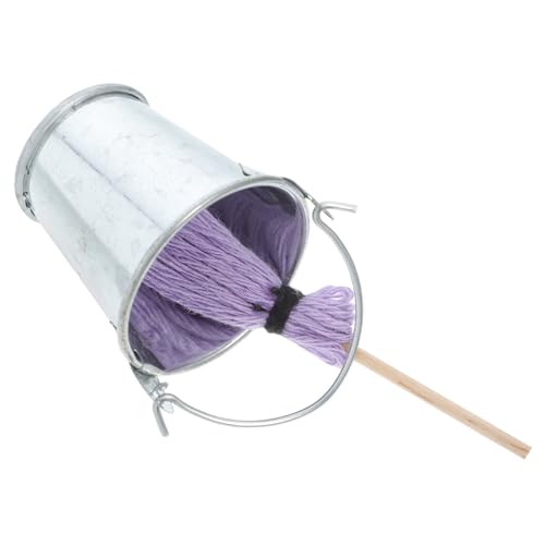 Puppenhaus Reinigungszubehör Eimer für Kreative DIY Heimszenenfotografie Realistische Mini Reinigungswerkzeuge für Puppenhaus von Toyvian