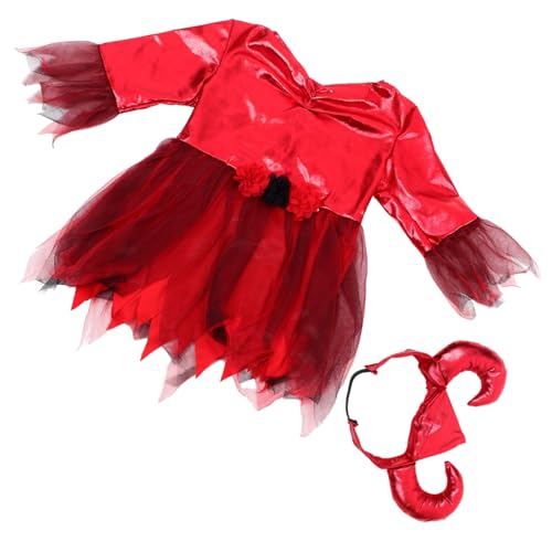 Toyvian 1 Halloween-Kleid Kostüm Halloween Verkleiden , Die Kleidung Vorführen Halloween-mädchenkleid Halloween-Kinderkleid Cosplay-Kleid Halloween-Partykleidung Polyester Rot Toyvian 1 Halloween-Kleid Kostüm Halloween Verkleiden , Die Kleidung Vorführen Halloween-mädchenkleid Halloween-Kinderkleid Cosplay-Kleid Halloween-Partykleidung Polyester Rot von Toyvian