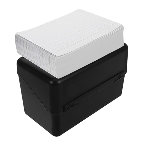Toyvian 1 Legen Sie Die Karteihalterbox Mit Einer Ausgekleideten Karteikarten-multifunktions-Flash-kartenspeicherbehälter Für Home Dokumentinhaber Für Den Schreibtisch Für Büroschule EIN von Toyvian