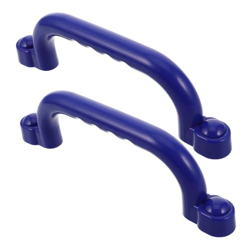 Toyvian 1 Paar Kindersicherungsgriff Spielhauszubehör Für Im Freien Kletterstangen Haltegriffe Griffe Für Laufstall Spielplatzkräfte Schwenkgriff Lenker Blue Plastik von Toyvian