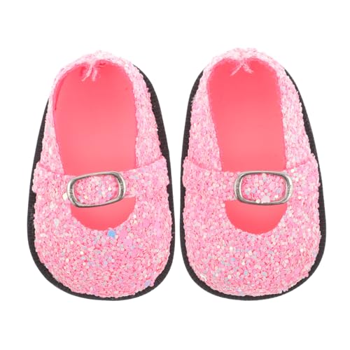Toyvian Niedliche Schuhe Für 18-Zoll-Puppen Mit Pailletten Verzierte Anziehschuhe Für Puppenkostüme Puppenhaus-Requisiten von Toyvian