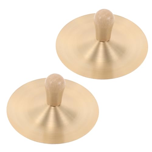 Toyvian Schlaginstrumente Für Kinder - 1 Paar Mini-handzimbeln Hand-fingerzimbeln Holzgriff Ideal Für Kinderpartys & Tanzfeste Toyvian Schlaginstrumente Für Kinder - 1 Paar Mini-handzimbeln Hand-fingerzimbeln Holzgriff Ideal Für Kinderpartys & Tanzfeste von Toyvian