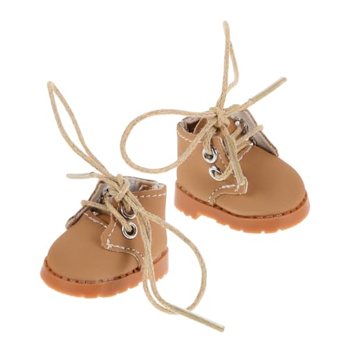 Toyvian 1 Paar Mini-puppenschuhe 3 8 cm Puppenhaus- Weiches Kunstleder Mit Schnürsenkeln Toyvian 1 Paar Mini-puppenschuhe 3 8 cm Puppenhaus- Weiches Kunstleder Mit Schnürsenkeln von Toyvian