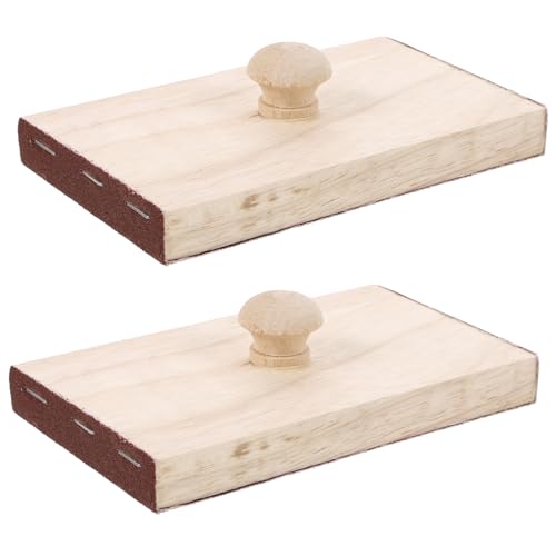 Toyvian 1 Paar kastagnette holzrassel holzspielzeug Klanginstrument Schlagzeug Klangholz Musikinstrument Musikalisches Kastagnetten-Rhythmusspielzeug hölzern von Toyvian