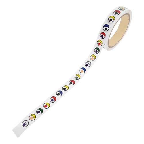 Toyvian 1 Roll Selbstklebende Augensticker Augenförmige Abziehbilder Aufkleber Colorful von Toyvian