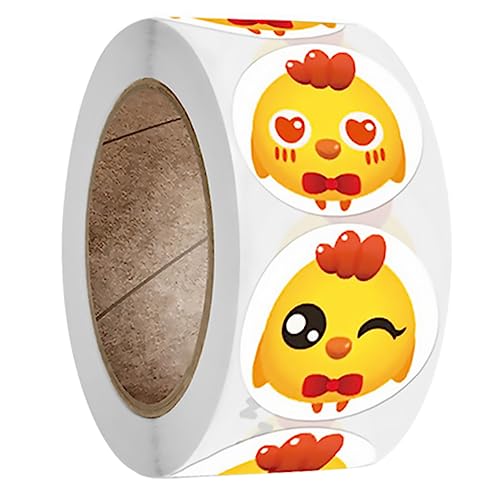 Toyvian 1 Rolle 500st Etikettenaufkleber Kindergeschenk Dekoratives Osteretikett Küken-fensterfolie Fensterfolie Für Ostern Kind-küken-Aufkleber Papier Yellow Toyvian 1 Rolle 500st Etikettenaufkleber Kindergeschenk Dekoratives Osteretikett Küken-fensterfolie Fensterfolie Für Ostern Kind-küken-Aufkleber Papier Yellow von Toyvian