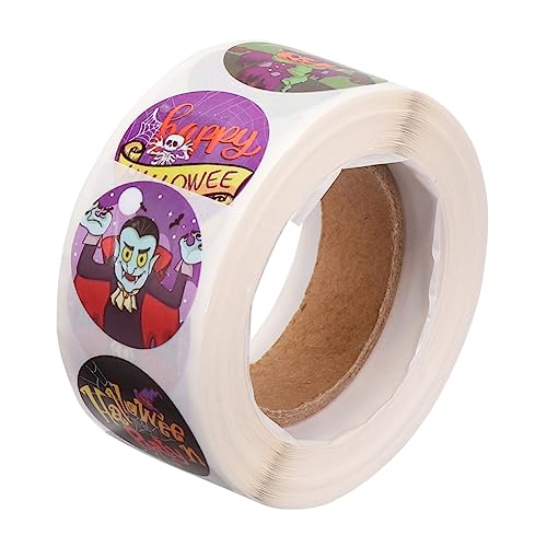 Toyvian 1 Rolle Aufkleber Halloween Sticker partydekoration verpackungen für Dekoration Party verpackung geschenkpaket Geschenkverpackung DIY Dekoration von Toyvian