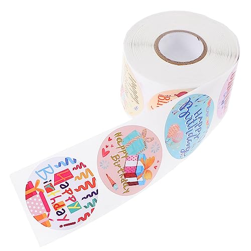 Toyvian 1 Rolle Happy Birthday Rollenaufkleber Geburtstagstorte Dekorationen Aufkleber Für Bonbontüten Happy Birthday Aufkleber Ornamente Für Cartoon Aufkleber Papier Toyvian 1 Rolle Happy Birthday Rollenaufkleber Geburtstagstorte Dekorationen Aufkleber Für Bonbontüten Happy Birthday Aufkleber Ornamente Für Cartoon Aufkleber Papier von Toyvian