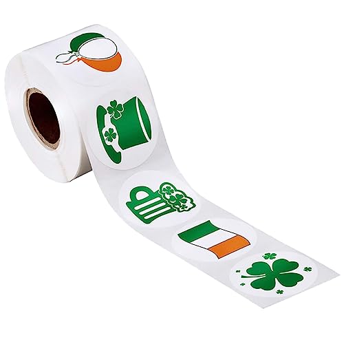 Toyvian 1 San Patri Aufkleber St. Patricks Etiketten Abdichtende Aufkleber Verpackungsaufkleber St. Patricks Aufkleber St. Patricks Day Aufkleber Kupferplattenaufkleber Green von Toyvian