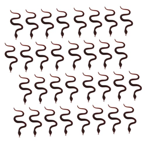 Toyvian 1 Satz 100 Stück Halloween-Mini-Schlange Gruseliges Für Halloween Simuliertes Lustige Party-Requisiten Kreative Schlangen Dekoratives Schlangenzubehör Brown PVC Toyvian 1 Satz 100 Stück Halloween-Mini-Schlange Gruseliges Für Halloween Simuliertes Lustige Party-Requisiten Kreative Schlangen Dekoratives Schlangenzubehör Brown PVC von Toyvian