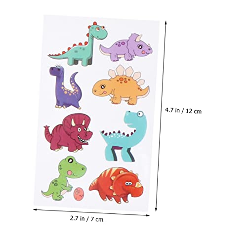 Toyvian 1 Satz 20 Blätter Aufkleber Schlafzimmer Dekoration wandsticker Living Room Decoration Tiermotiv Wand polsterung Dinosaur lustige Sticker unikal wohnzimmerdeko die Dino dinozug von Toyvian
