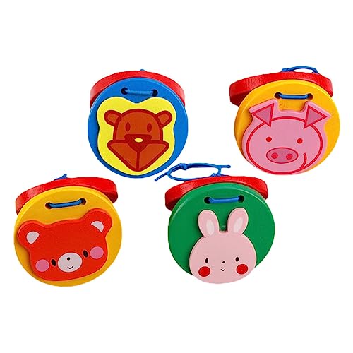 Toyvian 1 Satz 4 Stück Kastagnetten Musikinstrumente kinderinstrumente kinderknallzeug Music Instruments for musikalische früherziehung Schlaginstrumente hölzern Toyvian 1 Satz 4 Stück Kastagnetten Musikinstrumente kinderinstrumente kinderknallzeug Music Instruments for musikalische früherziehung Schlaginstrumente hölzern von Toyvian