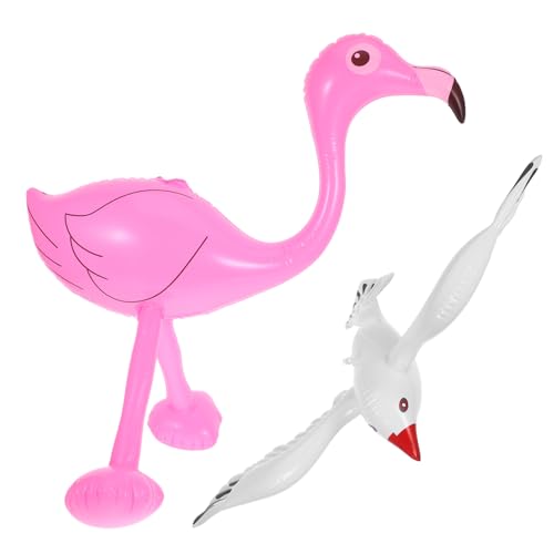 Toyvian 1 Satz Aufblasbare Möwenwasserballon strandspielzeug aufblasbare tiere Wasserspielzeug aufblasbarer Flamingo Party Schwimmendes Poolspielzeug für Schwimmbäder Gummi von Toyvian