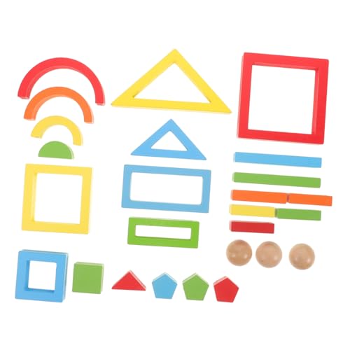 Toyvian 1 Satz Aus Regenbogenbausteinen Erkennungsspielzeug Geometrisches Pädagogisches Für Bausteinspielzeug Geometrischer Baustein Hölzern Toyvian 1 Satz Aus Regenbogenbausteinen Erkennungsspielzeug Geometrisches Pädagogisches Für Bausteinspielzeug Geometrischer Baustein Hölzern von Toyvian