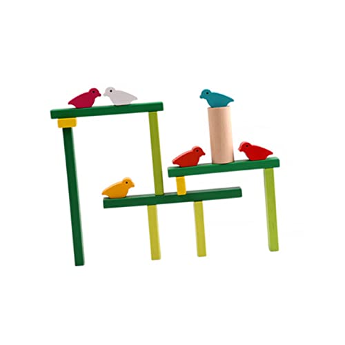 Toyvian 1 Satz Ausgeglichener Baum Stapeln Kinderspielzeug Bausteine Aus Bauklötzen Bausteinspielzeug Interaktives Bildungsspielzeug Green Hölzern von Toyvian