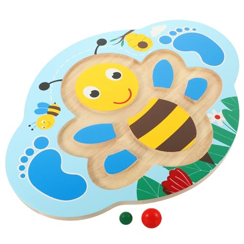 Toyvian 1 Satz Balanceboard für Hantel Planke matschig Spiele -Balance-Board kinderspielzeug Gleichgewichtstrainingsspielzeug Sensorisches Trainingsboard für Holz von Toyvian