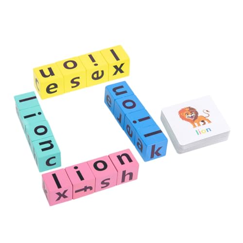 Toyvian 1 Satz Baustein-Puzzle- Alphabet-rechtschreibspiel Vorschulkindergartenspiel Frühe Lernspiele Alphabet-erkenntnisspiel Wörter Karten Buchstaben-lernblöcke Papier Toyvian 1 Satz Baustein-Puzzle- Alphabet-rechtschreibspiel Vorschulkindergartenspiel Frühe Lernspiele Alphabet-erkenntnisspiel Wörter Karten Buchstaben-lernblöcke Papier von Toyvian