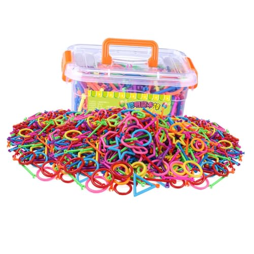 Toyvian 1 Satz Bausteine ​​Bars dartscheibe Puzzlematte Bausteine ​​zusammenbauen Puzzle für pädagogisches Bauingenieurwesen von Toyvian