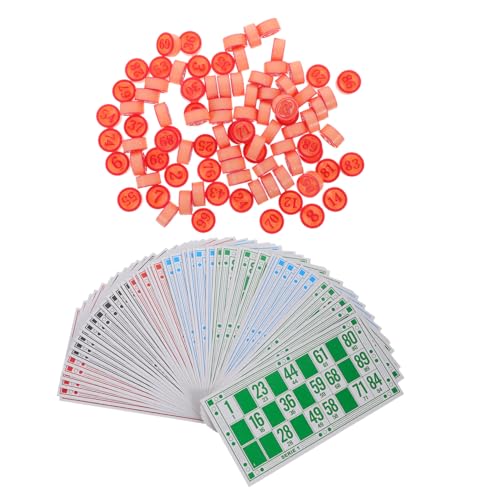 Toyvian 1 Satz Bingo Karten und Schachfiguren Partyspiel für Familie und Freunde für Bürofeiern Geburtstage und Klassenzimmeraktivitäten Toyvian 1 Satz Bingo Karten und Schachfiguren Partyspiel für Familie und Freunde für Bürofeiern Geburtstage und Klassenzimmeraktivitäten von Toyvian