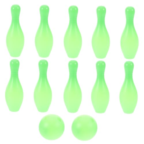 Toyvian 1 Satz Bowlingkugel Tabletop Bowling -Spiel Kegeln Mini Spiel bowlen Bowling-Partyspiel Tabletop-Spiele Bowling-Pins Indoor-Bowling Sport Light Green von Toyvian
