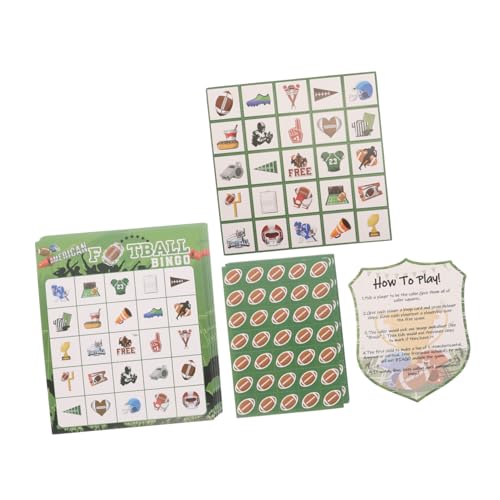 Toyvian 1 Satz -Brettspiel fußball Party deko Pappchips Bingokarten wiederverwendbar Dekorationen für Fußballpartys Dekorationen für Fußball-Mottopartys Bingo-Spielkarten Papier Toyvian 1 Satz -Brettspiel fußball Party deko Pappchips Bingokarten wiederverwendbar Dekorationen für Fußballpartys Dekorationen für Fußball-Mottopartys Bingo-Spielkarten Papier von Toyvian